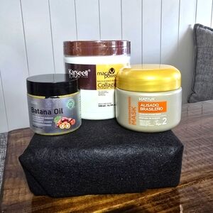 Hair Care Trio with Collagen, Batana Oil, and Brazilian Mask